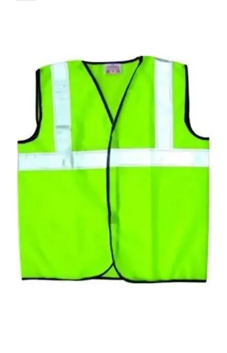 Polyester Green Safety Reflective Jacket  